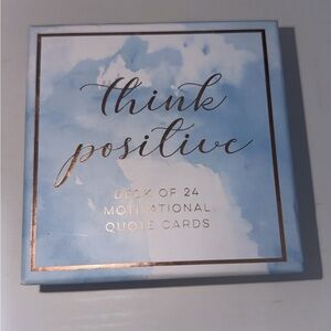 Think Positive Motivational Quote Cards